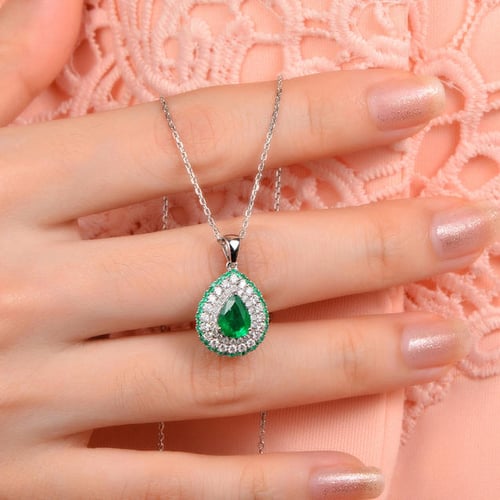 Smaragdový set šperkov s diamantmi Teal