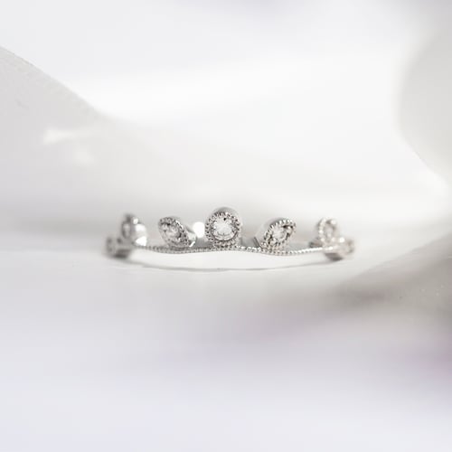 Minimalistický prsteň s lístkami a lab-grown diamantmi Henry