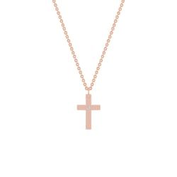 Zlatý krížik pre deti s diamantom Etain