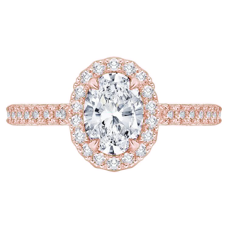 Diamantový prsteň z růžového zlata 74309