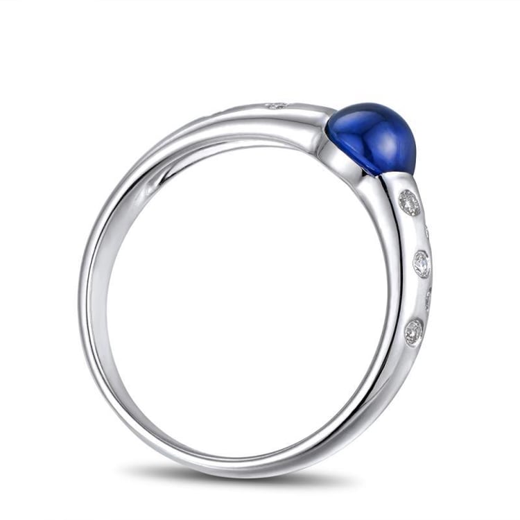 Zafírový zlatý prsteň 17109