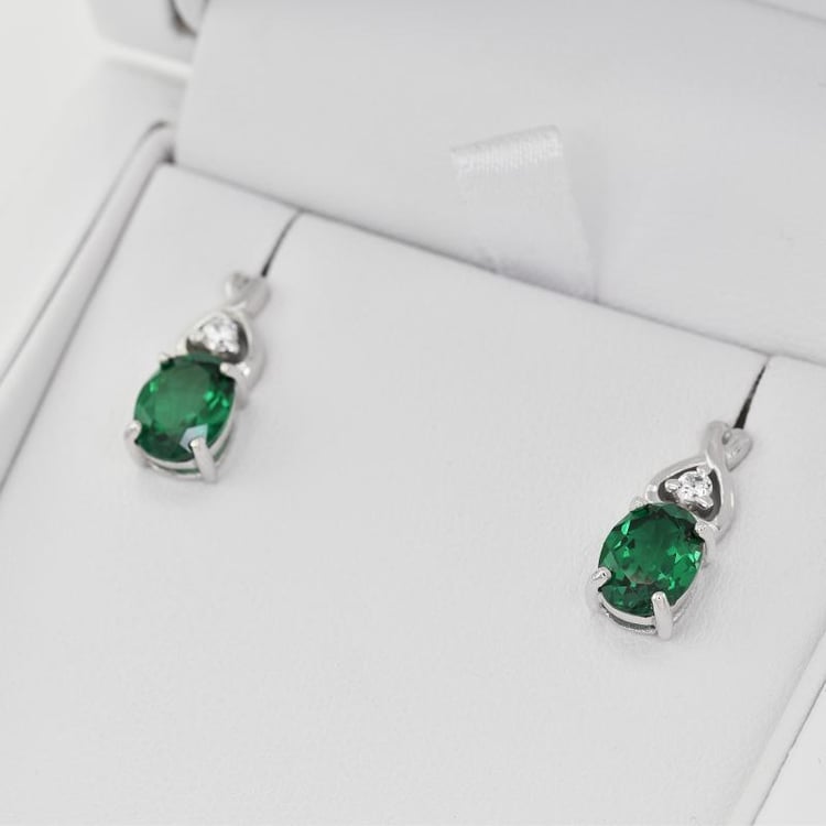 Náušnice so smaragdmi 5508