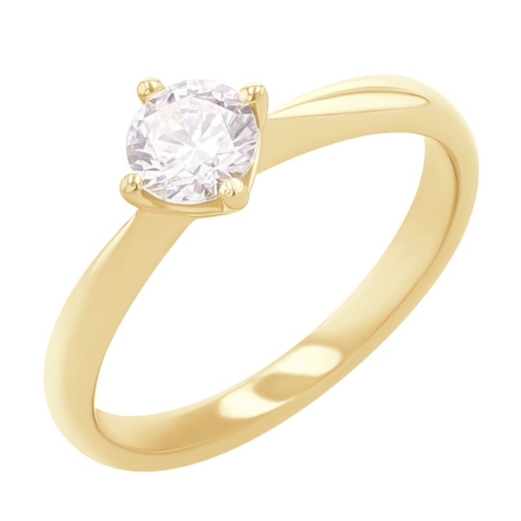 Strieborný zásnubný prsteň s moissanitom Maya 166060