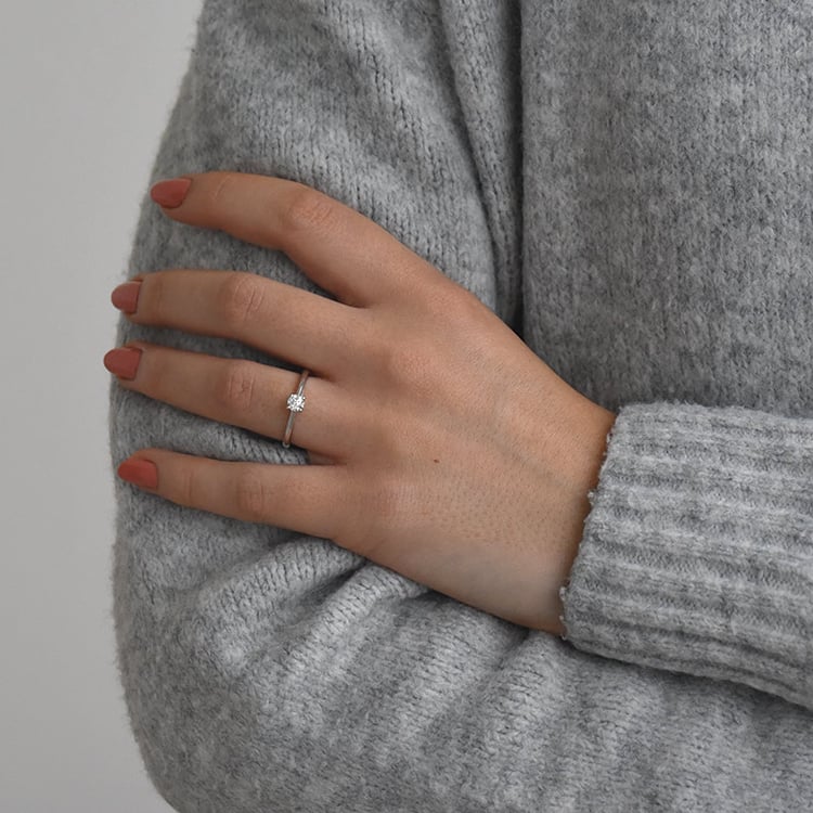 Zásnubný prsteň s diamantom Lumi 73295