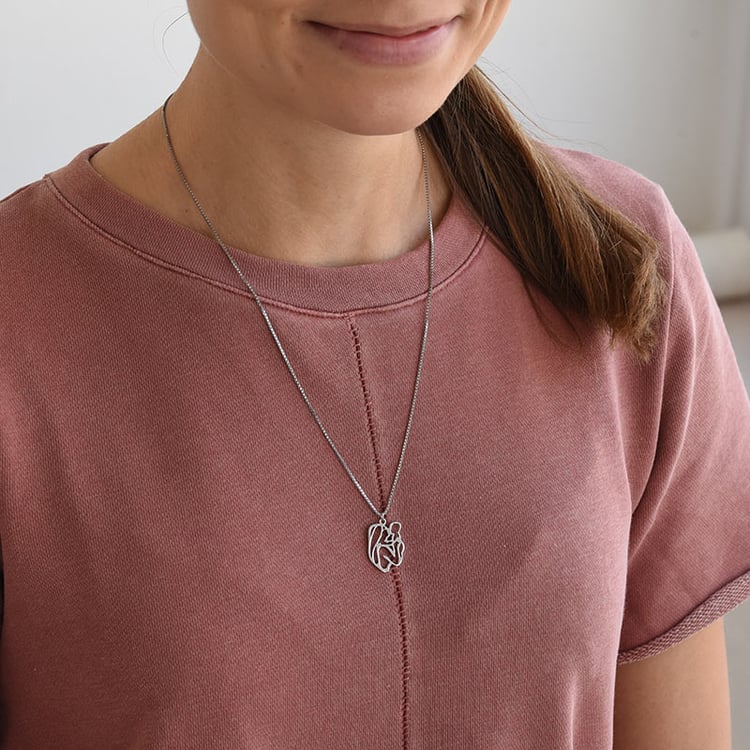 Strieborný náhrdelník 70907