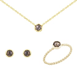 Vintage kolekcia šperkov so salt and pepper diamantmi Kirk