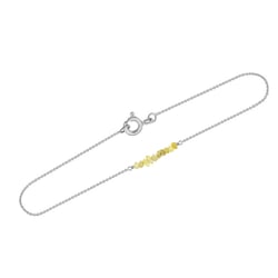 Zlatý náramok so žltými nebrúsenými diamantmi Fionne