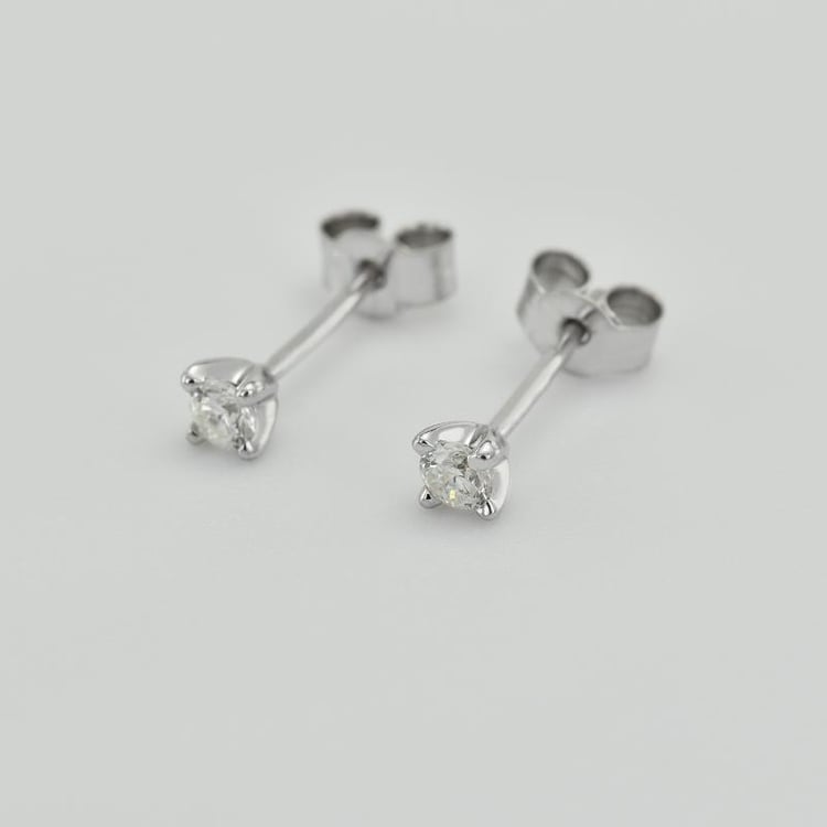 Náušnice z bieleho zlata 10519