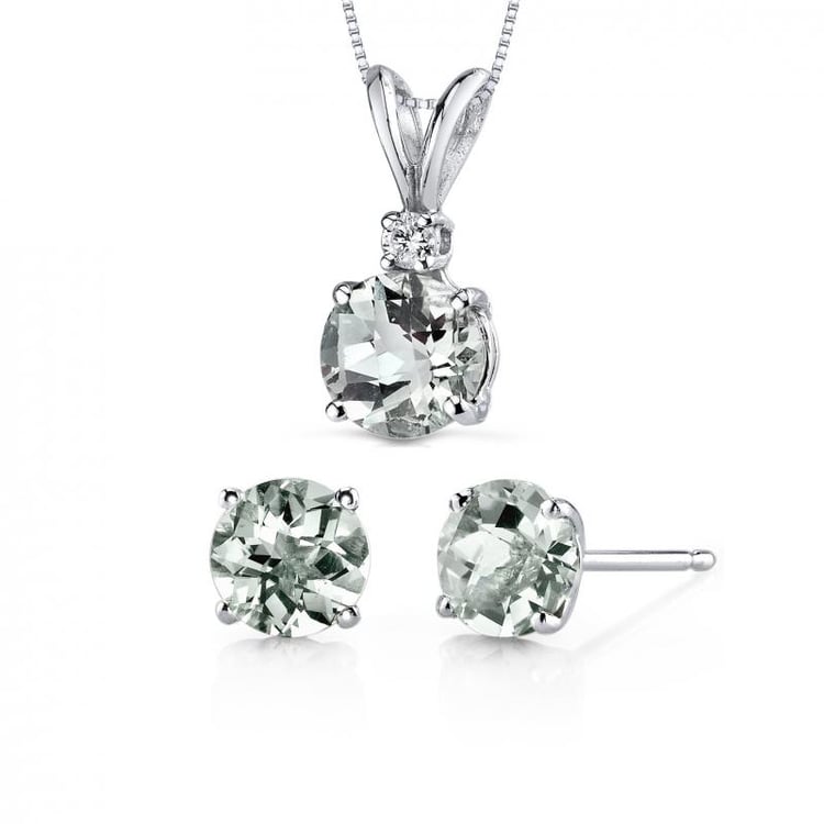 Zlatá kolekcia ametystových šperkov 20278