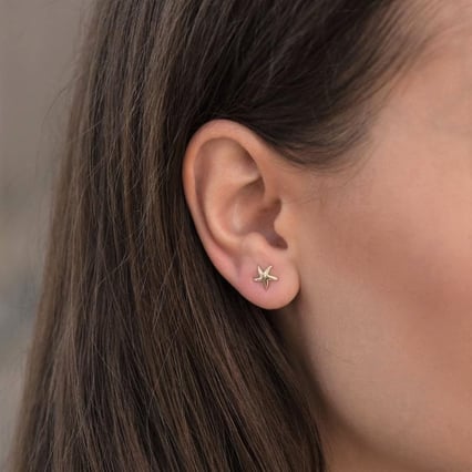 Zlaté náušnice morské hviezdy Arionela