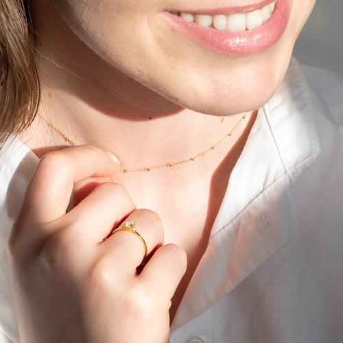 Zásnubný prsteň s lab-grown diamantmi Hye