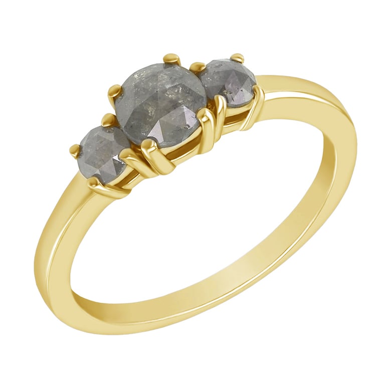 Zásnubný prsteň s tromi diamantmi