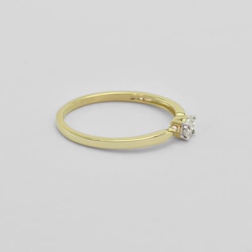 Elegantný zlatý prsteň s diamantom Socorro
