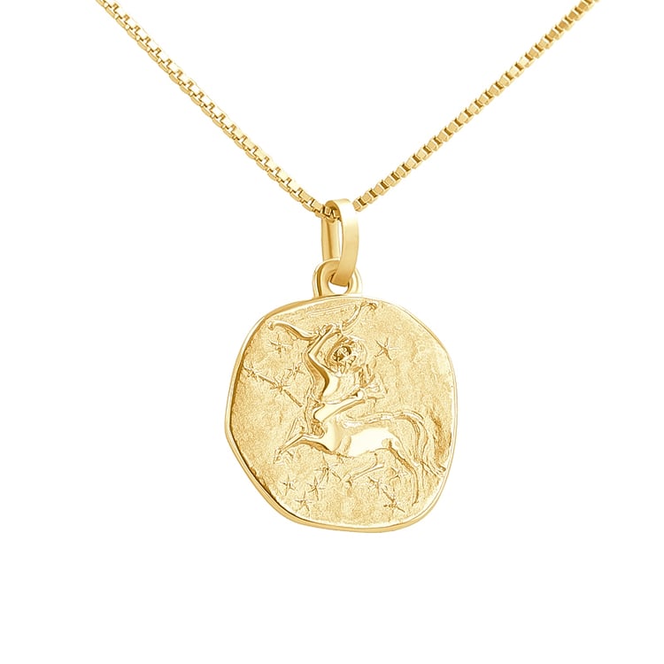 Zlatý prívesok so symbolmi znamenia zverokruhu 143667
