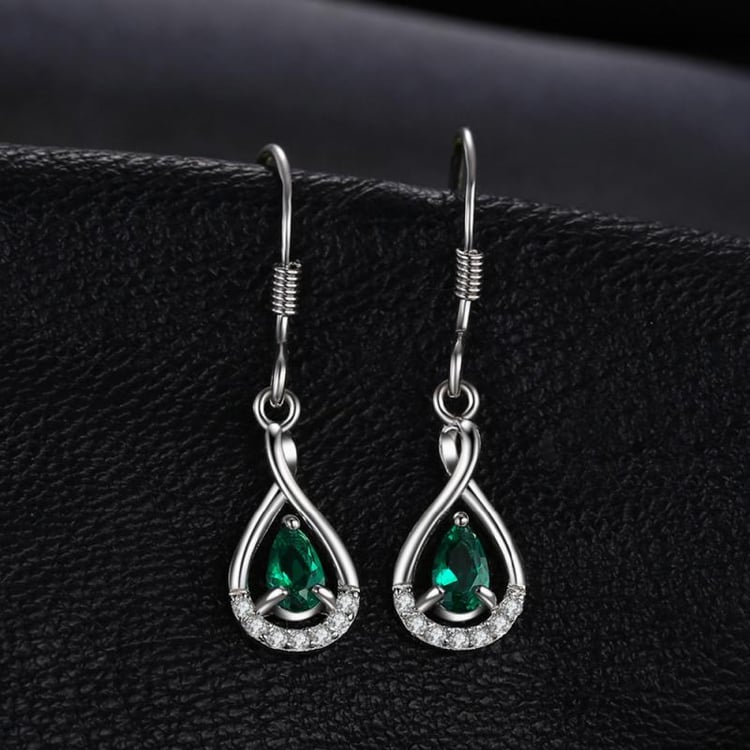 Náušnice so smaragdmi 26237