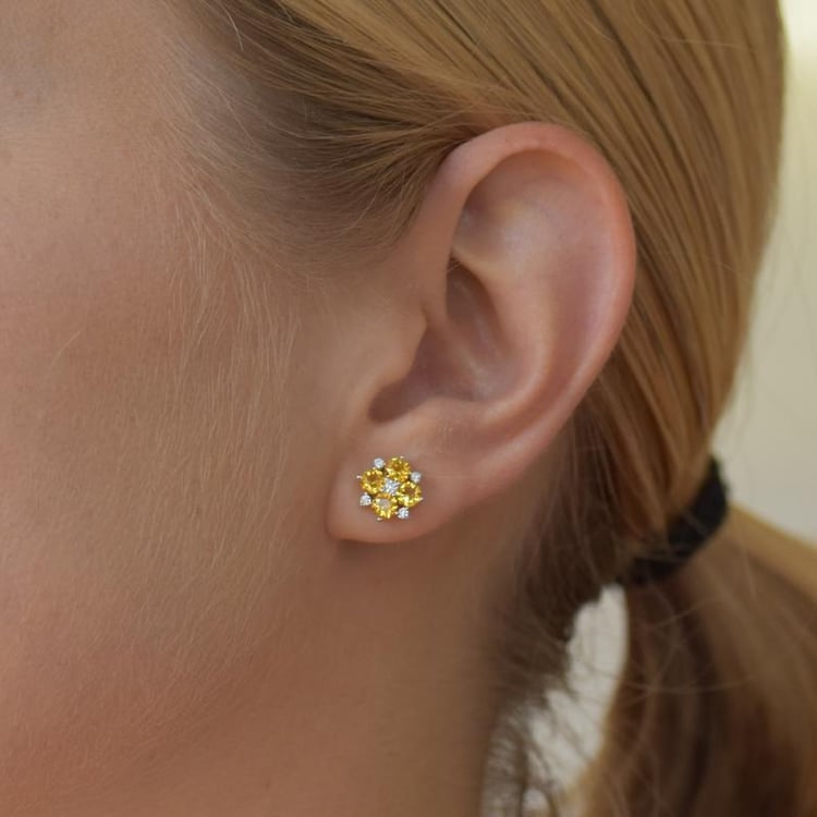 Zafírové náušnice 19460