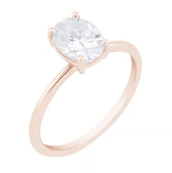 Rozvodový prsteň s oval diamantom Charley
