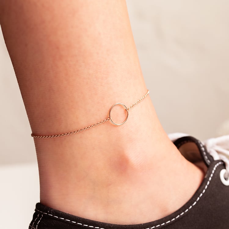 Strieborný karma náramok na nohu Klara 140829