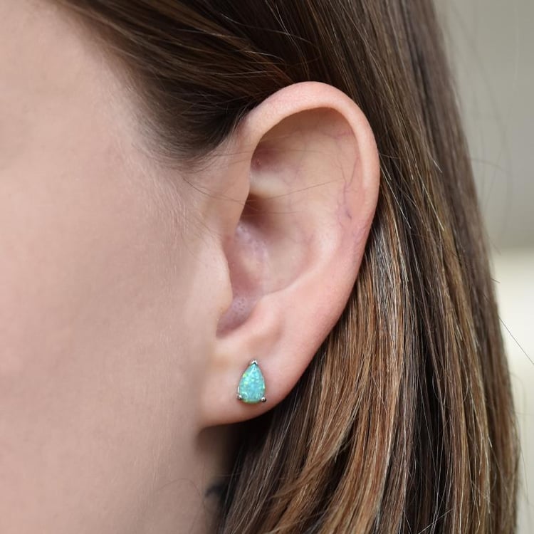 Náušnice s opálmi 23086