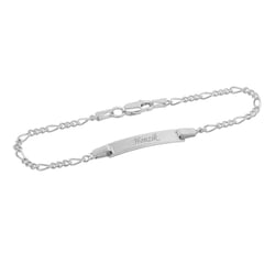 Detský náramok zo striebra s gravírom pre chlapčeka Ibro