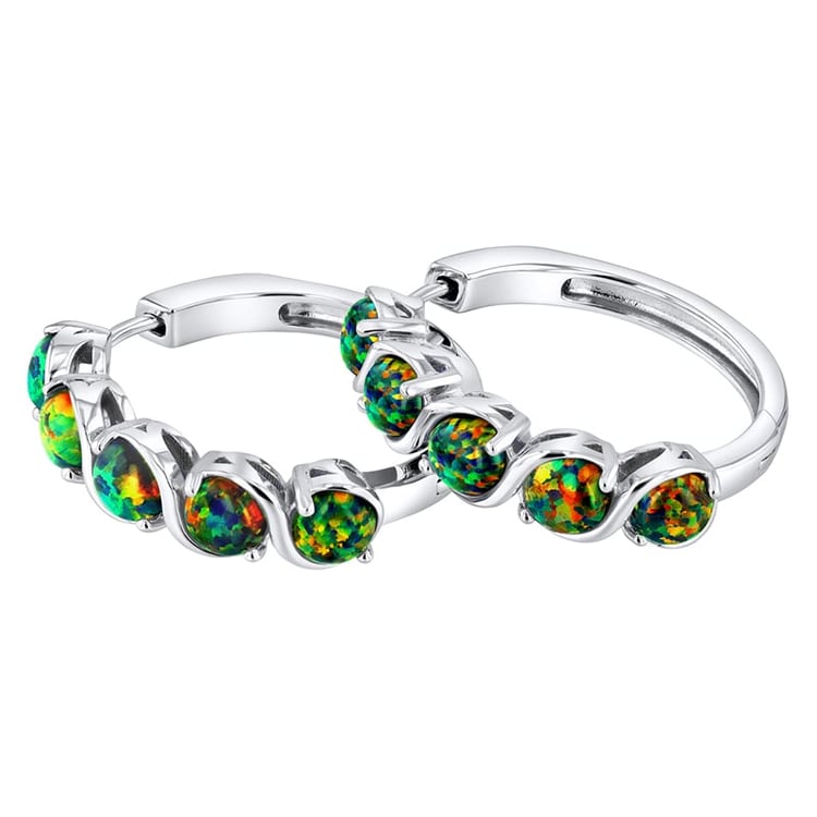 Opálové náušnice zo striebra 34883