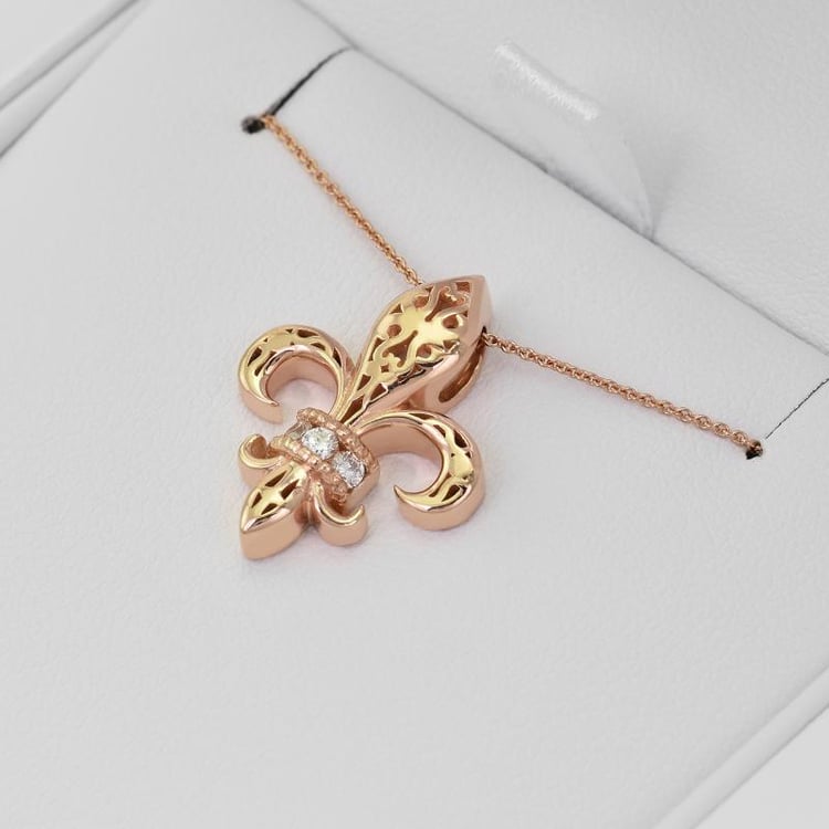 Ľaliový kvet s diamantmi 29460