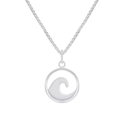 Strieborný prívesok v tvare vlny Surf