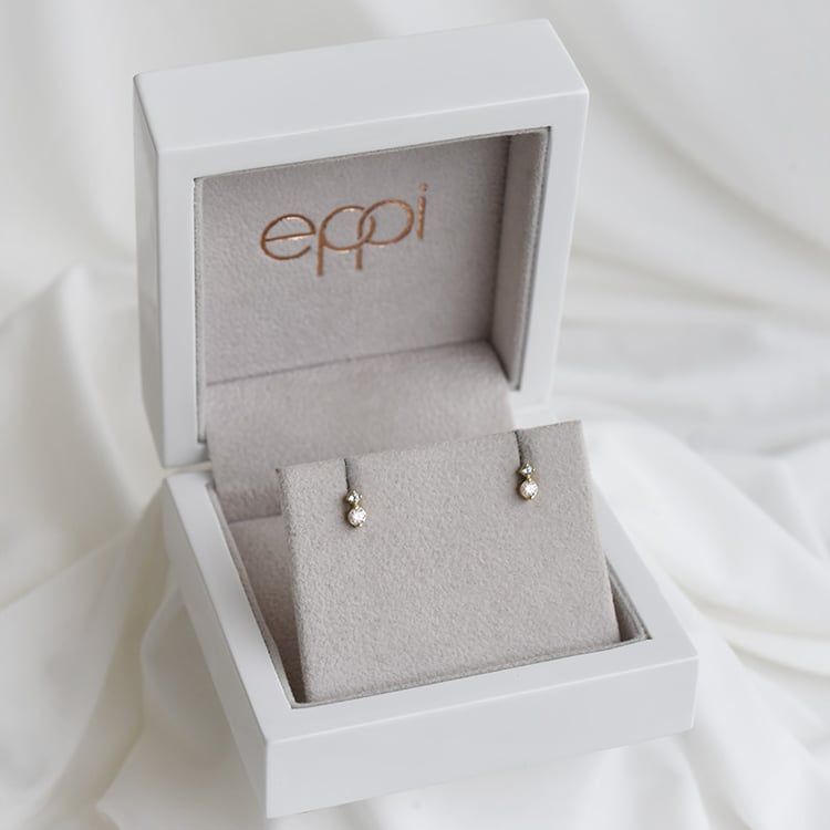 Zlaté cluster náušnice 90405