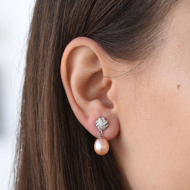 Strieborné náušnice 78048