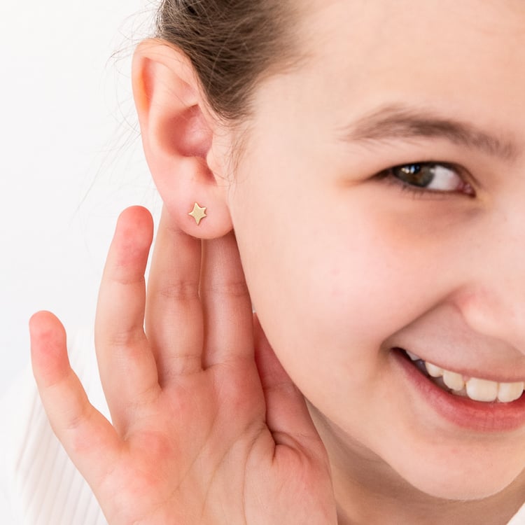 Skrutkovacie náušnice v tvare hviezdičiek Malý princ 122242