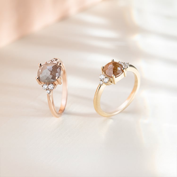 Prsteň so salt and pepper diamantom Mirko 151972