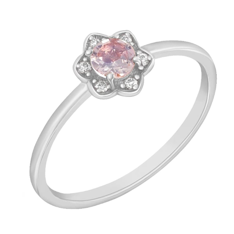 Zásnubní prsteň z bieleho zlata 73679