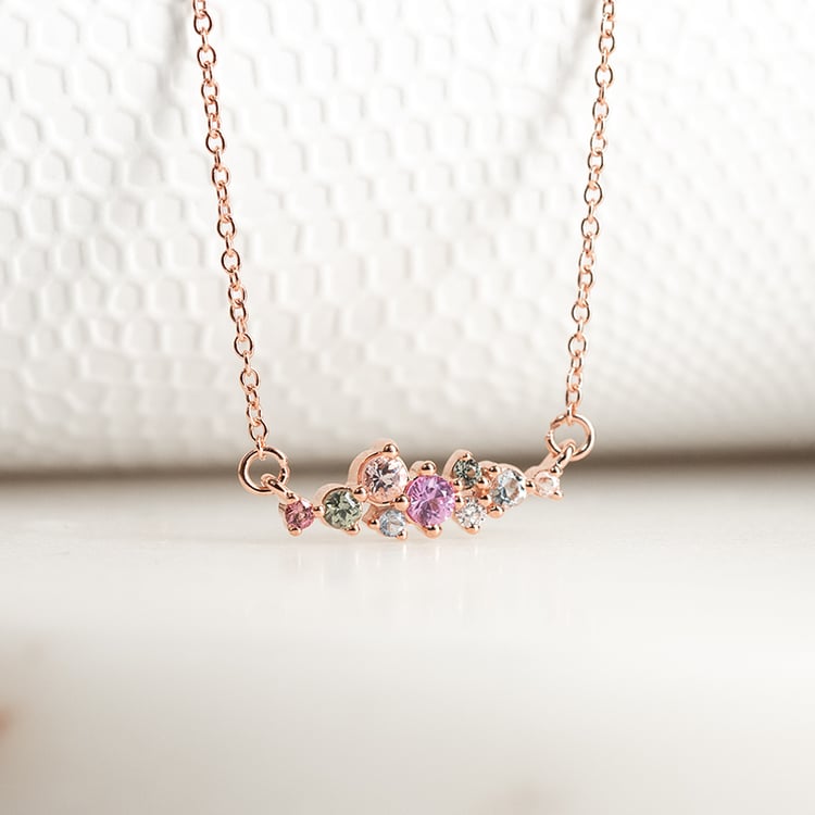 Cluster náhrdelník s drahokamami Beck 132093