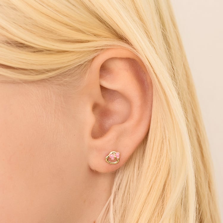 Detské náušnice zo zlata s motýlikom Lady 164355