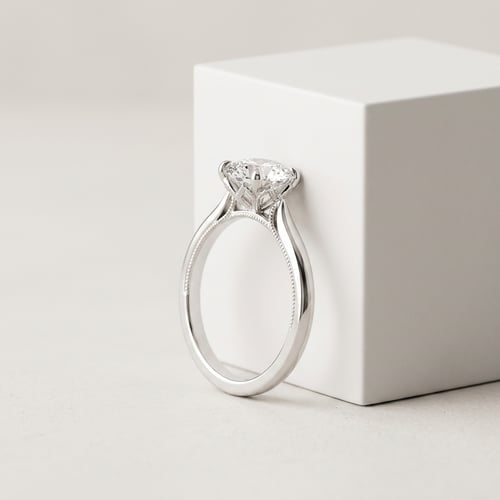 Zásnubný prsteňs 0.5ct IGI certifikovaným lab-grown diamantmi Verune