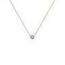 Strieborný minimalistický náhrdelník s morganitom Vieny