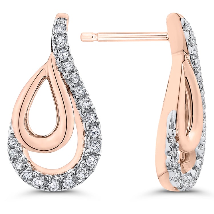 Elegantné diamantové náušnice 50105