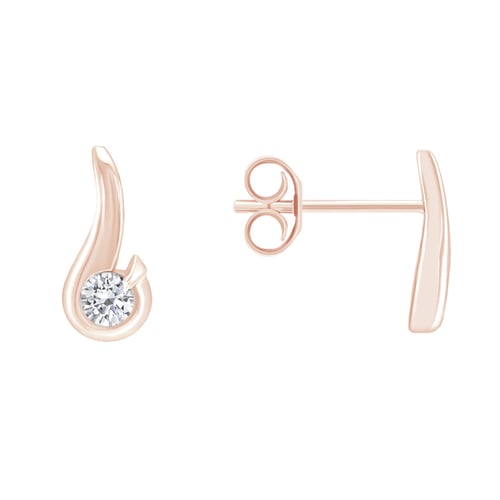 Elegantné náušnice s 0.20 ct diamantmi Janine