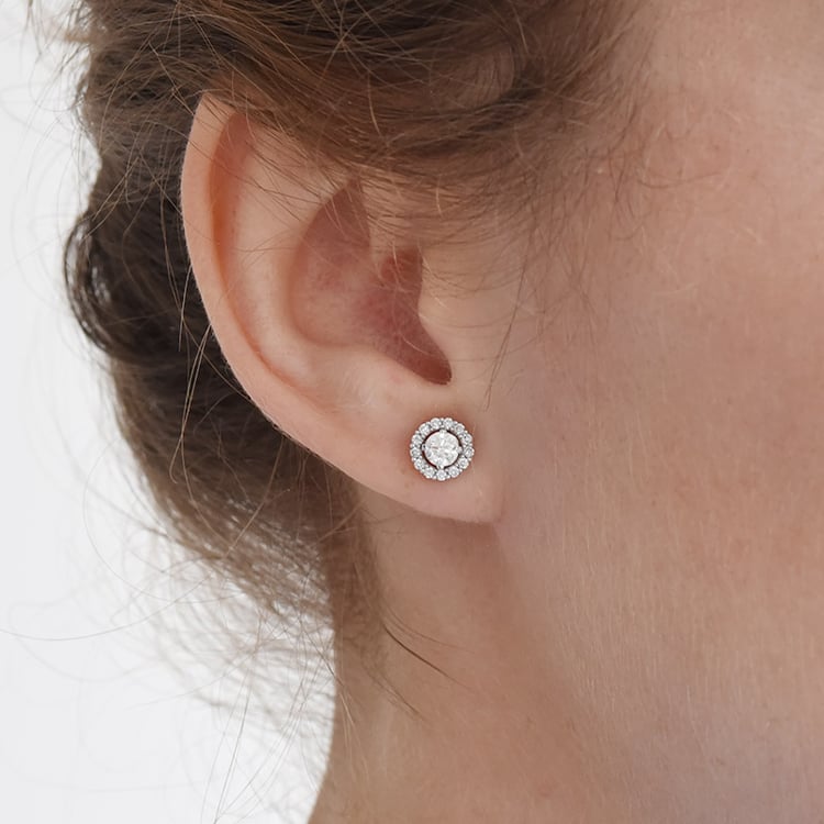 Náušnice s diamantmi 93412