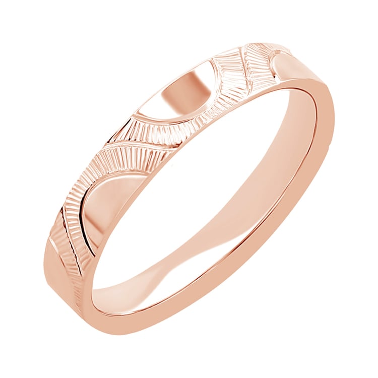 Svadobné obrúčky s ručnou rytinou slnka Villa 116427