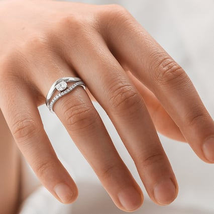 Romantický zásnubný set prsteňov s diamantmi Celeste