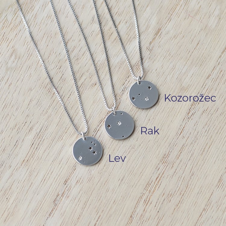 Strieborné prívesky sa súhvezdím 61718