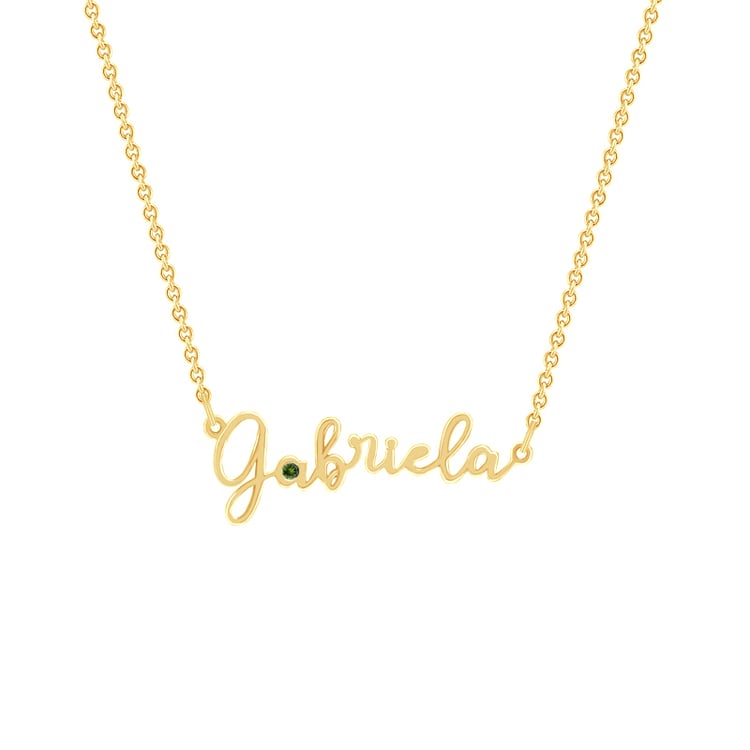 Zlatý náhrdelník se jménom a olivienom