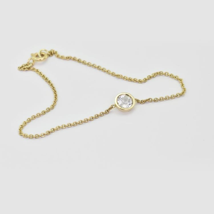 Minimalistický náramok s moissanitom Rollie 105097