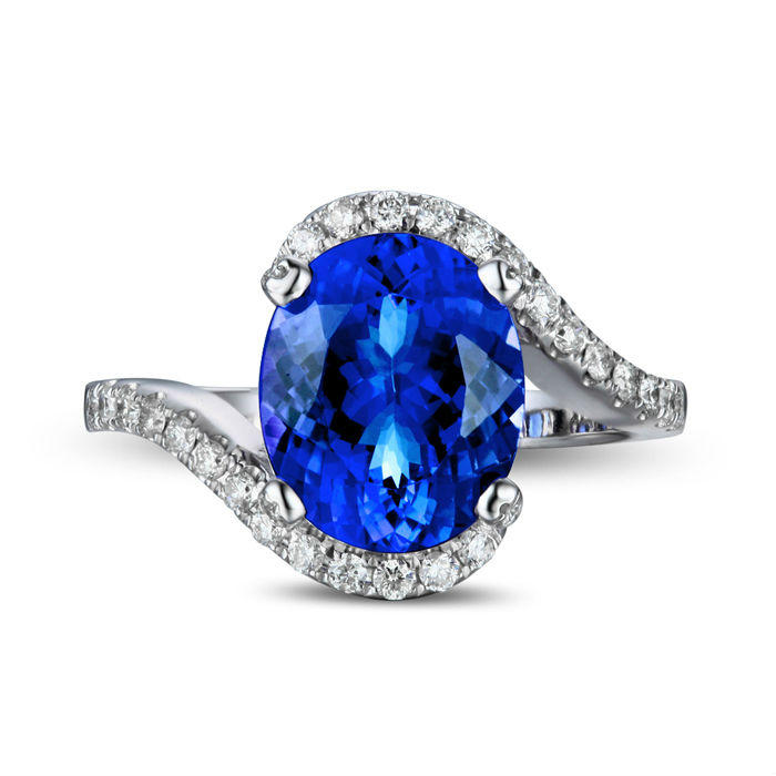 Prsteň s tanzanitom 2388