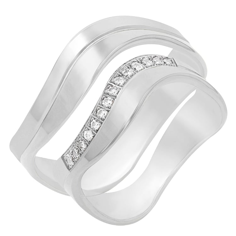 Snubné prstene z bieleho zlata 77876