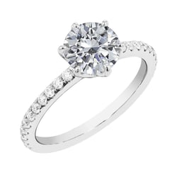 Zásnubný prsteň s moissanitmi Wasim