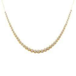 Luxusný zlatý náhrdelník s lab-grown diamantmi Sofi